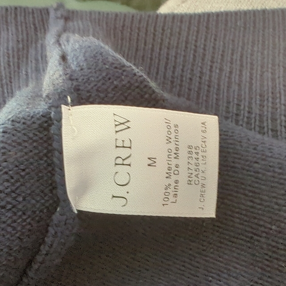 JCrew full zip up sweater. 100% merino wool. - Picture 8 of 8